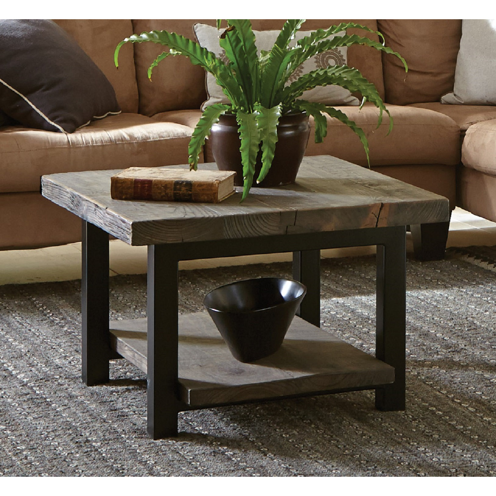 Loon Peak Somers 27" Reclaimed Wood Square Coffee Table & Reviews | Wayfair